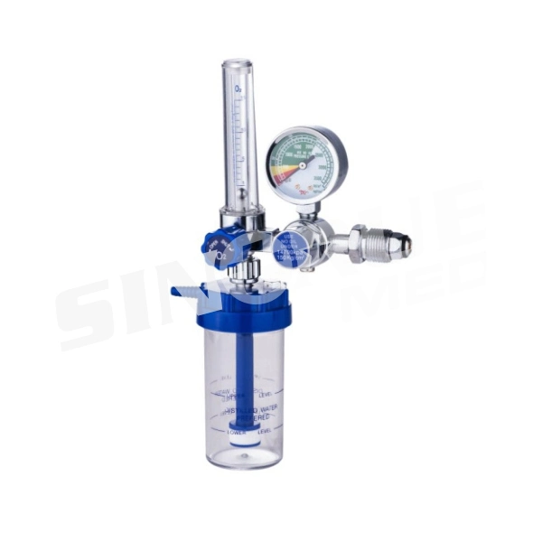 Medical Oxygen Pressure Regulator with Humidifier