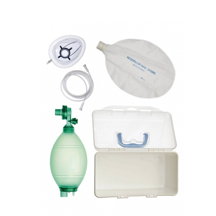 Professional Medical Disposable Pediatric SEBS Manual Oxygen Ambu Bag Resuscitator