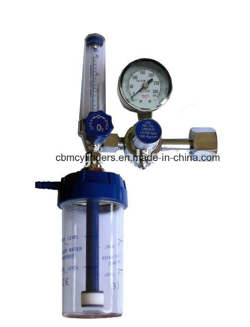 RoHS Certificate Medical Oxygen Cylinder Regulator with Flow Meter