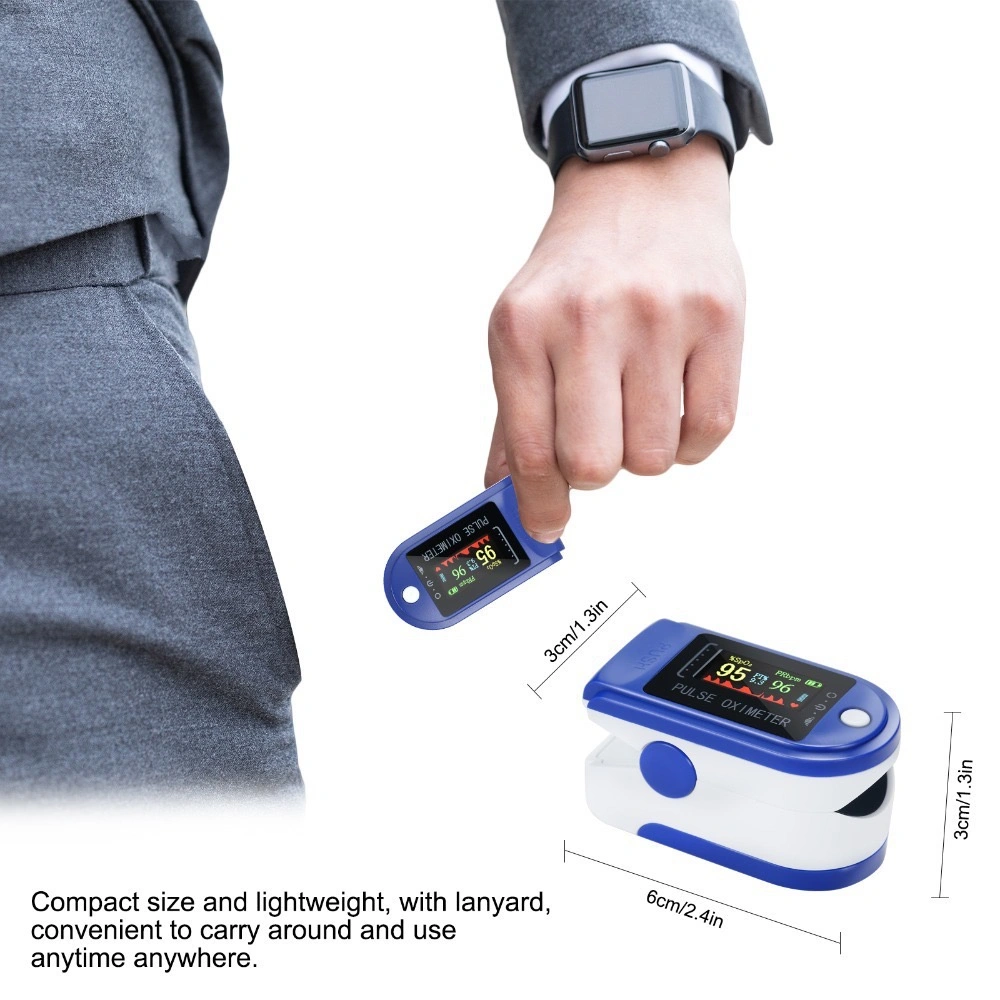 Five Color Cheap Portable Medical OLED Finger Pulse Oximeter Fingertip Pulse Oximeter