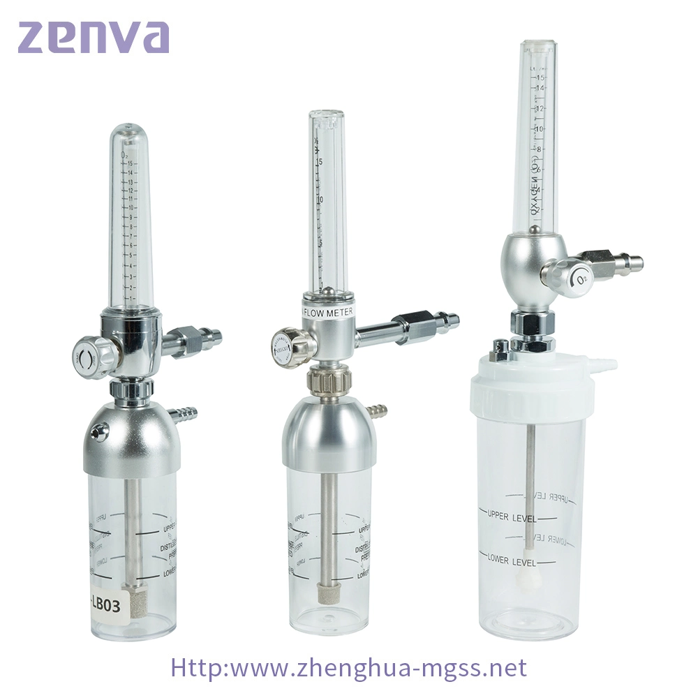 Types Oxygen Flow Meter with Humidifier Bottle or Hospital