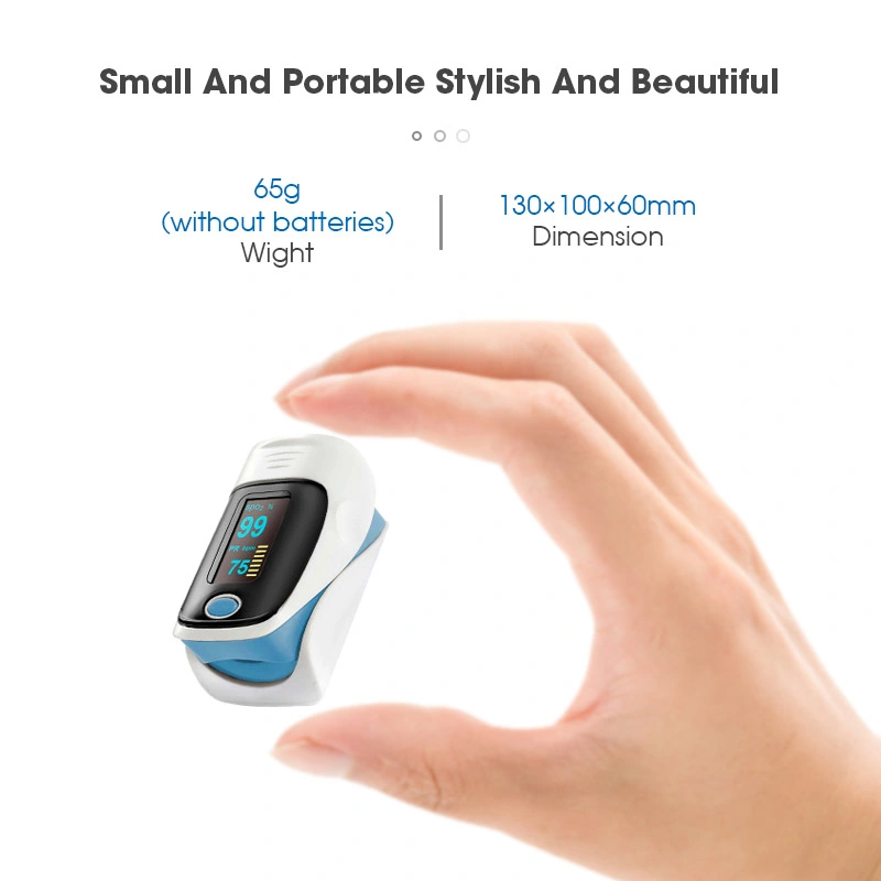 Hot Selling Pulse Oximeter Digital Fingertip Finger Type Monitor Oxygen Meter with CE FDA