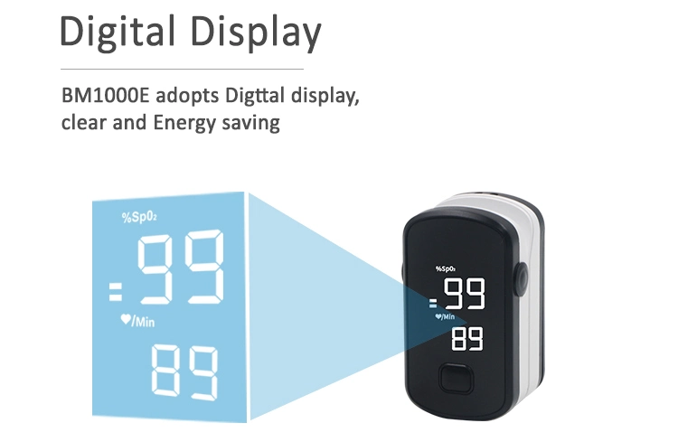 LED Display SpO2 Fingertip Monitor Fingertip Oxygen Reader for Hospital and Home