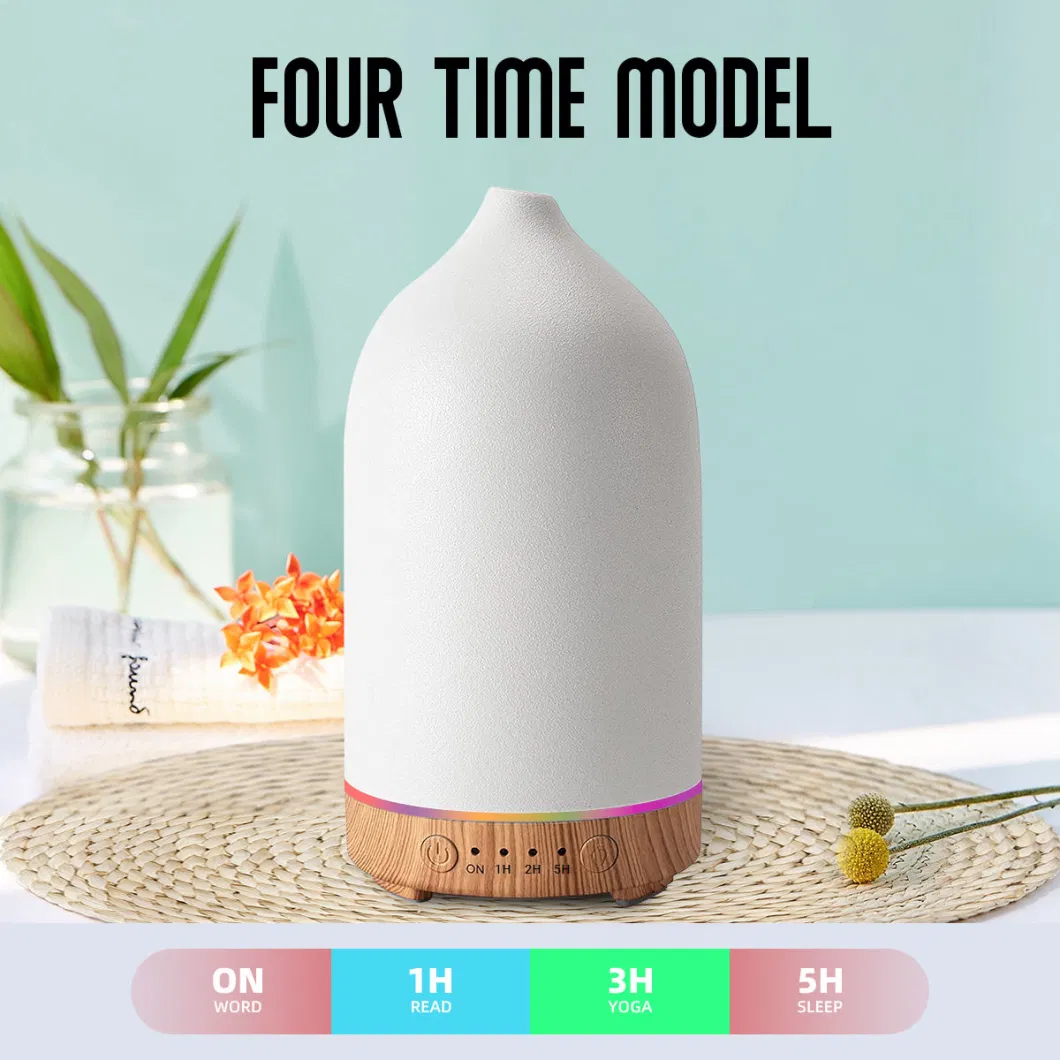 Ceramic Essential Oil Diffuser Indoor Electric Ultrasonic Air Humidifier Home Aromatherapy Machine