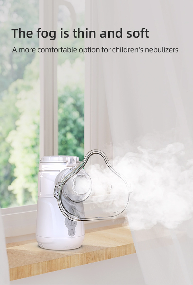 Household Silent Ultrasonic Portable Handheld Rechargeable Inhalator Medical Mesh Nebulizer Cough Asthma for Adults and Kids