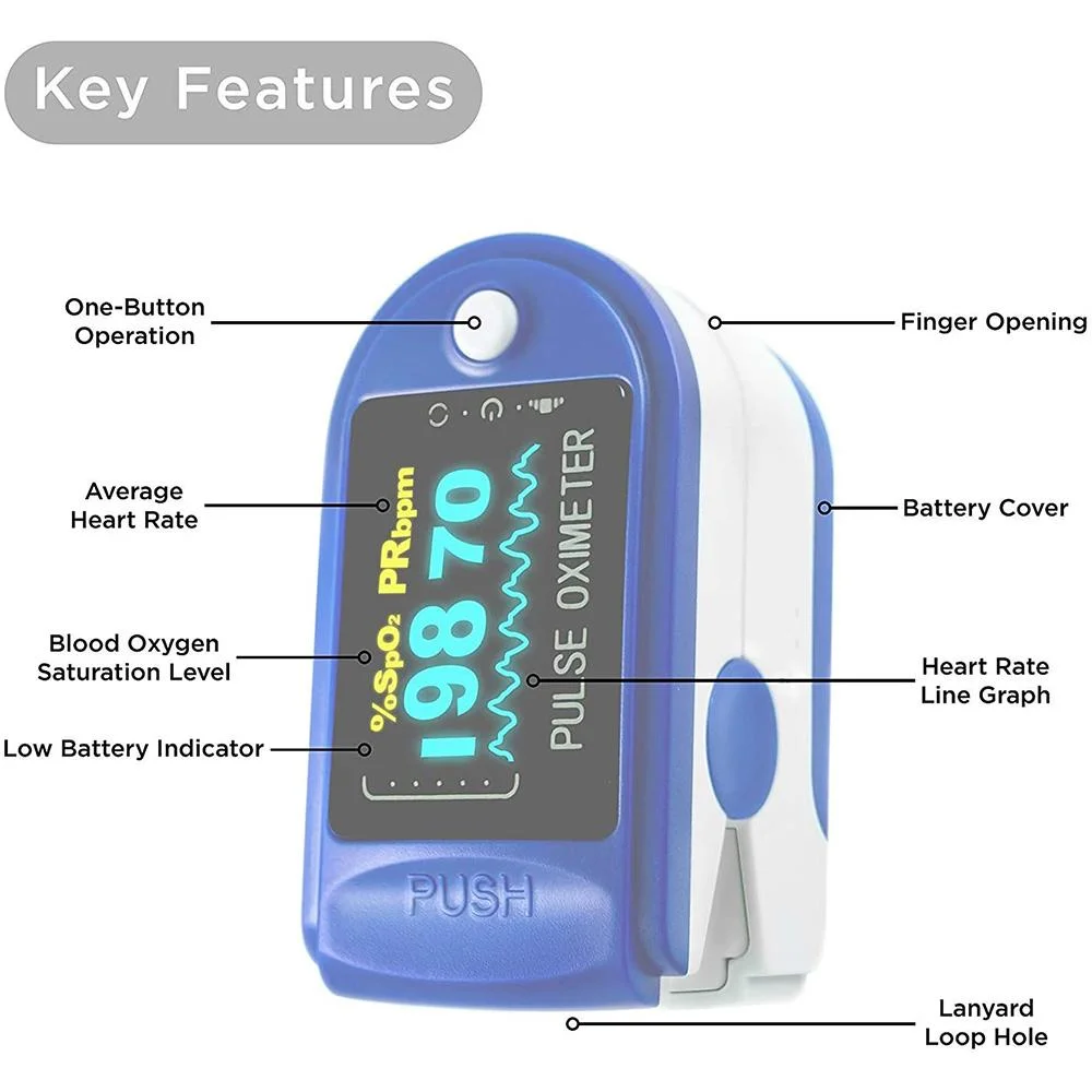 Fingertip Pulse Blood Oxygen Meter