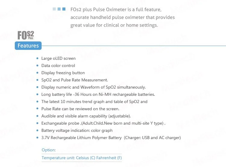 Meditech Handheld Pulse Oximeter with Thermometer,