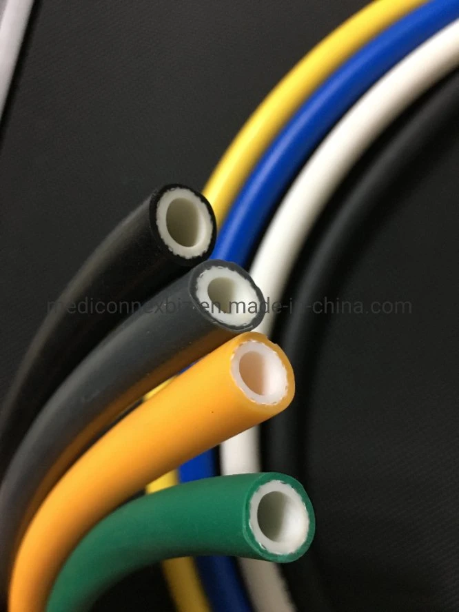 1/4&quot; 5/16&quot; Black and White Color Medical Hose for Oxygen/Air/Helium/Nitrogen Oxide