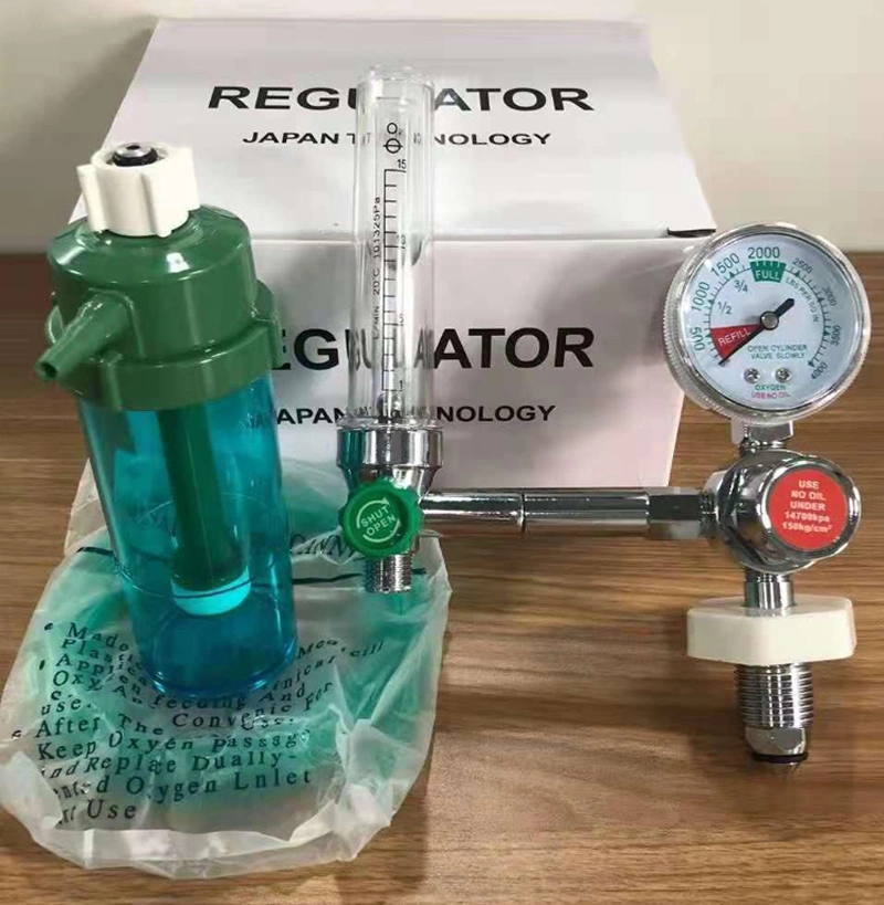 Hospital Medical Oxygen Regulator Flowmeter with Humidifier