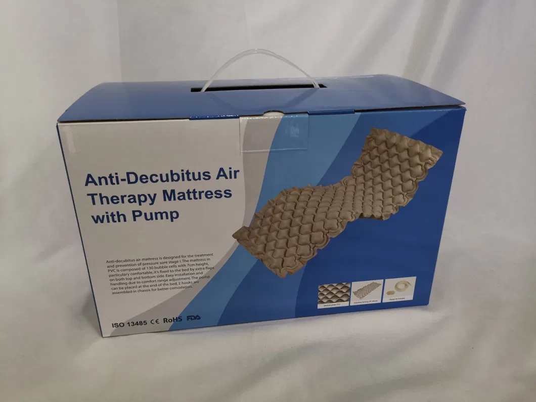 CE ISO Anti-Decubitus Pump Medical Inflatable Bubble Anti Bedsore Air Mattress for Hospital Bed