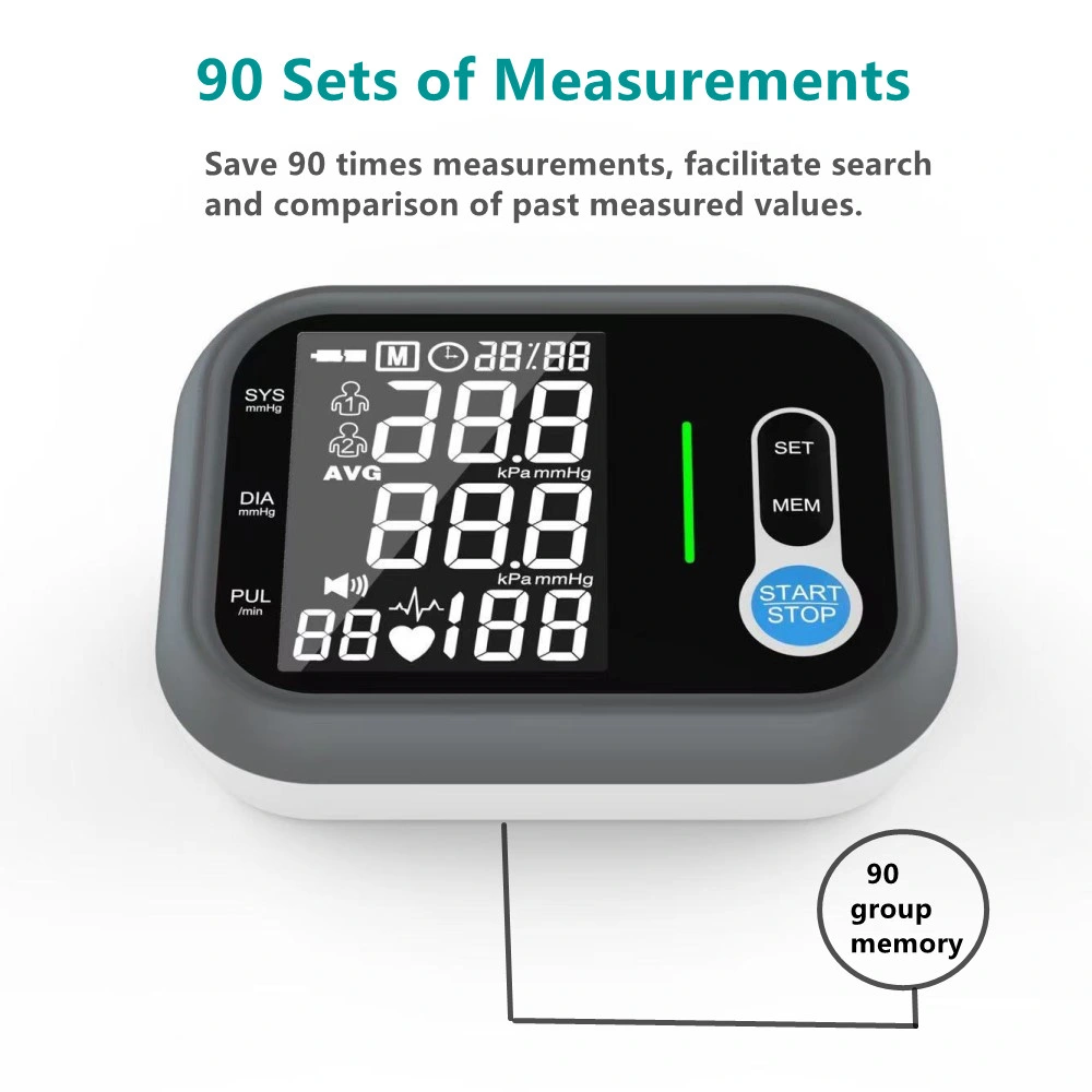 CE Approved Bp Monitor Large LCD Screen Oxygen Heart Rate Monitor Wholesale Price