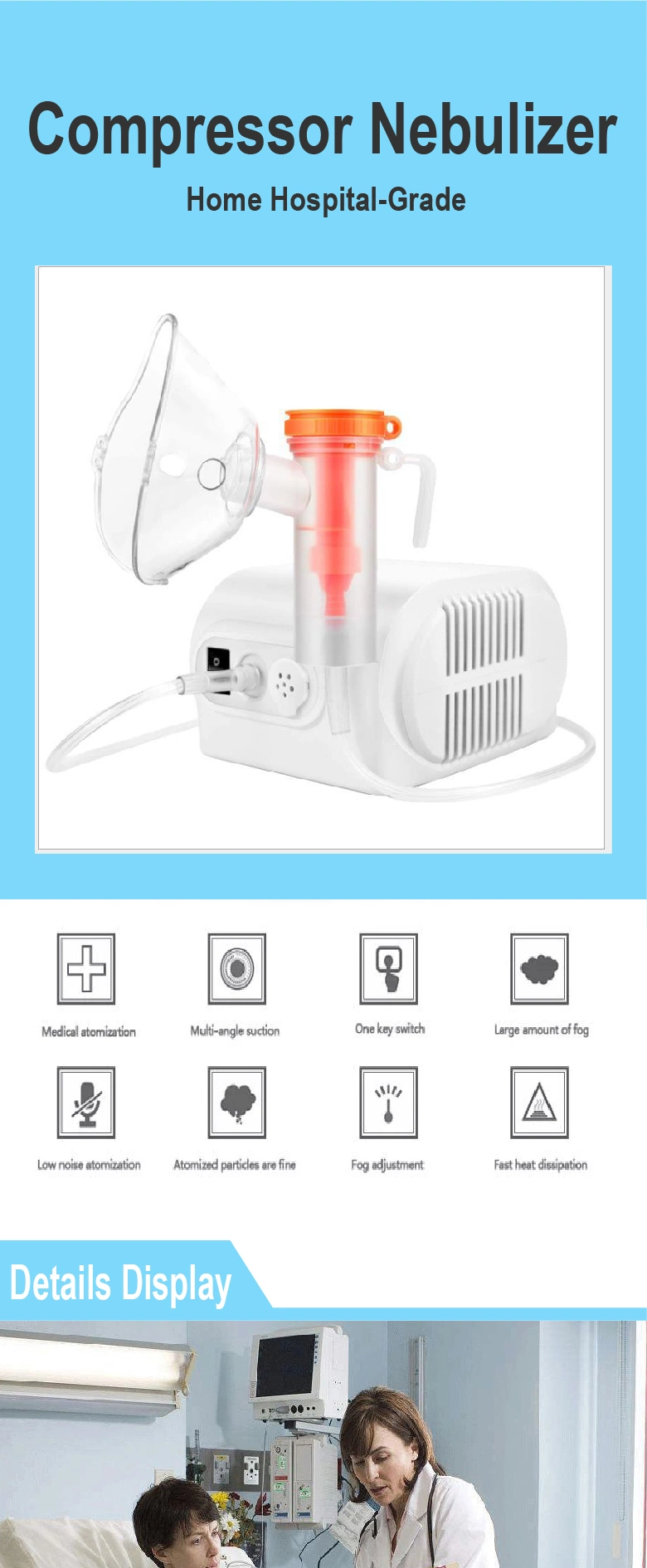 Medical Custom Atomizer Compressor Nebulizer In Hospital