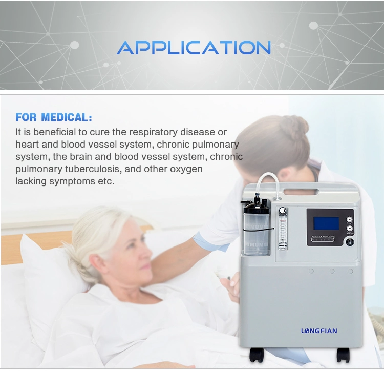 Longfian portable medical grade home 1-5L oxygen concentrator equipment