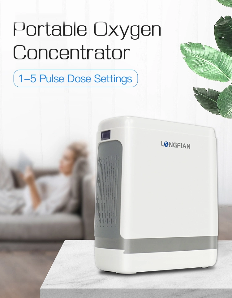 93% Purity Small Mini 1-5lpm Pluse Dose Oxygen Concentrator