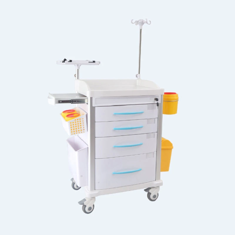 Best Price ABS Hospital Use Treatment Anesthesia Trolley Medicine Delivery Trolley