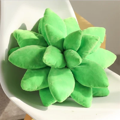Creative Design Soft Cute 3D Simulation Plant Toy Chic Succulent Plush Pillow