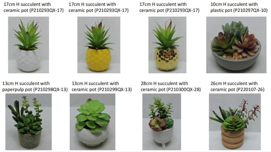 Faux Succulent Artificial Aloe Plant with Electroplated Ceramic Pot for Home Decoration