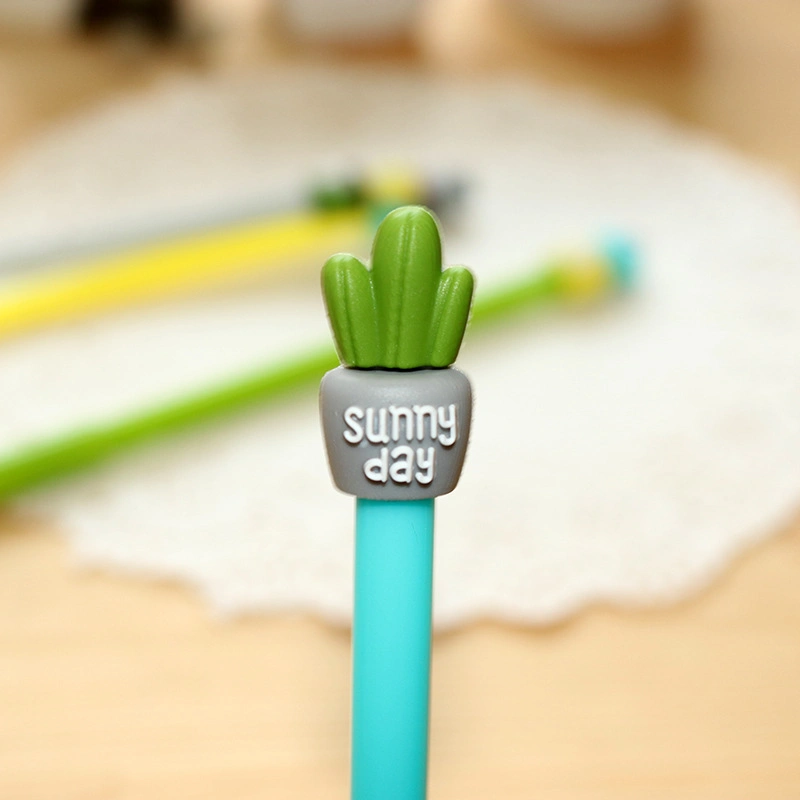 Wholesale Creative Cactus Shape Cartoon Cute Gel Pen