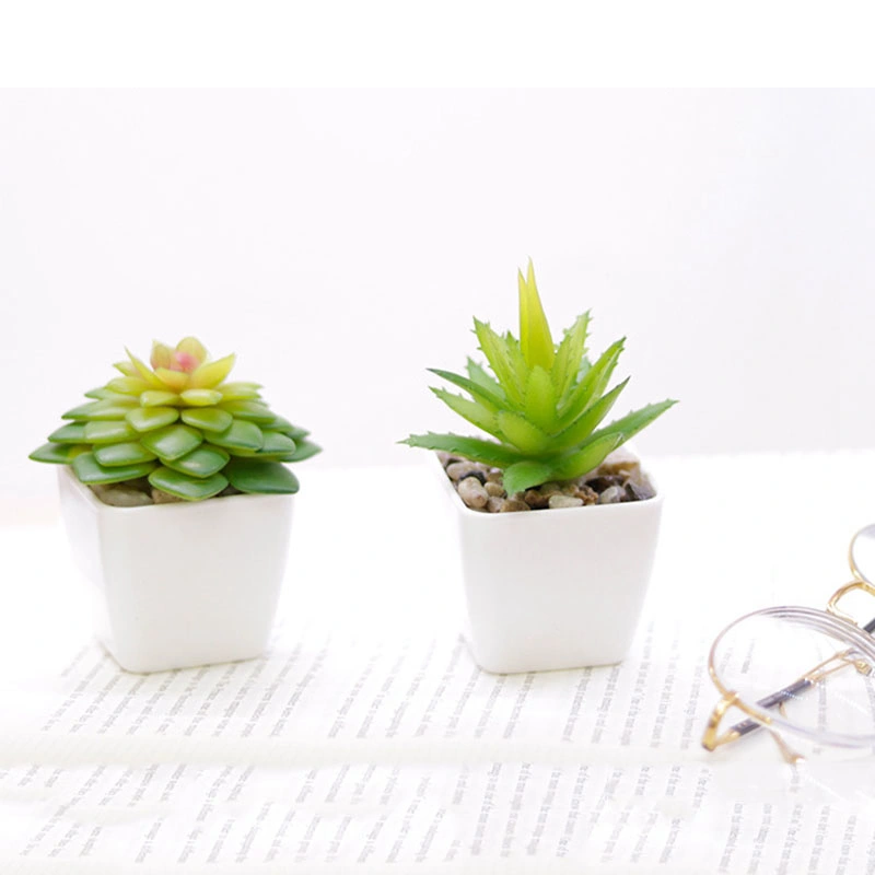 Fake Succulent Small Plants Artificial Faux Succulents Mini Potted