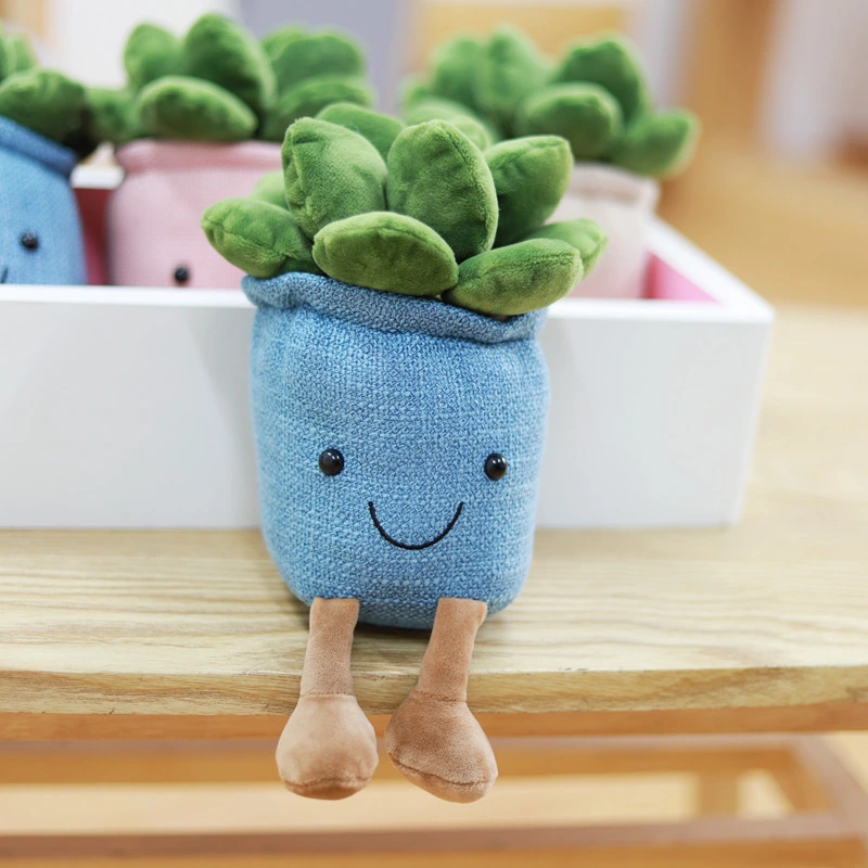 Cute Soft Succulent Stuffed Animal Green Plant Decor Plush Toy