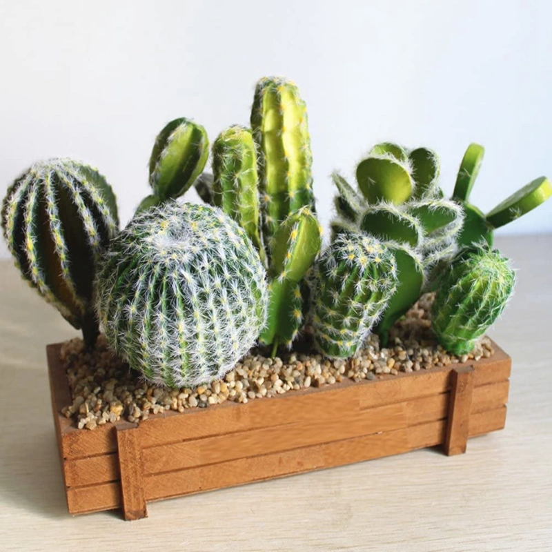 5 PCS Artificial Cactus Plant Faux Cactus Faux Cacti Fake Succulents Tall Cactus Decor Artificial Succulents