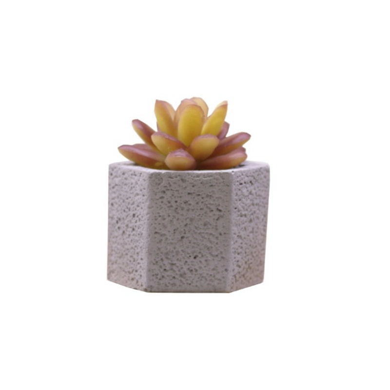 Artificial Succulents Plants Fake Potted Plants with Cement Pot