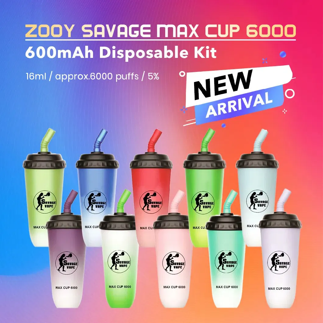 Hot Sell 2023 Juicy Savage Max Cup 6000 Puffs Disposable Lost Cigarette Vape