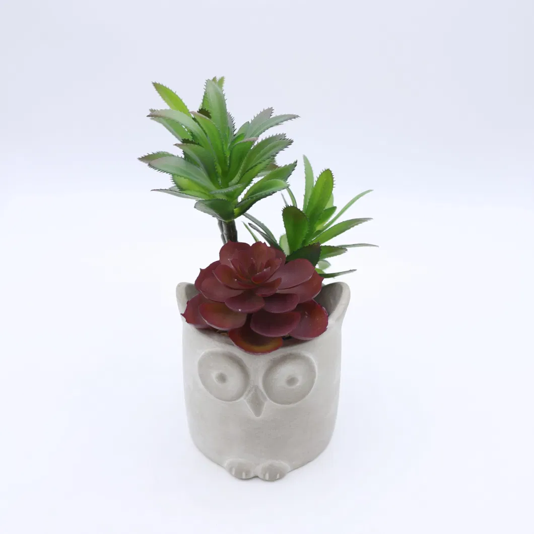 Natural Touch Fake Flower Mini Artificial Succulent Plant for Indoor Outdoor