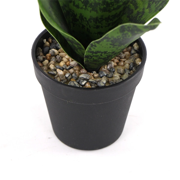 Uland Artificial Succulent Snake Plants in Pots for Office Desk