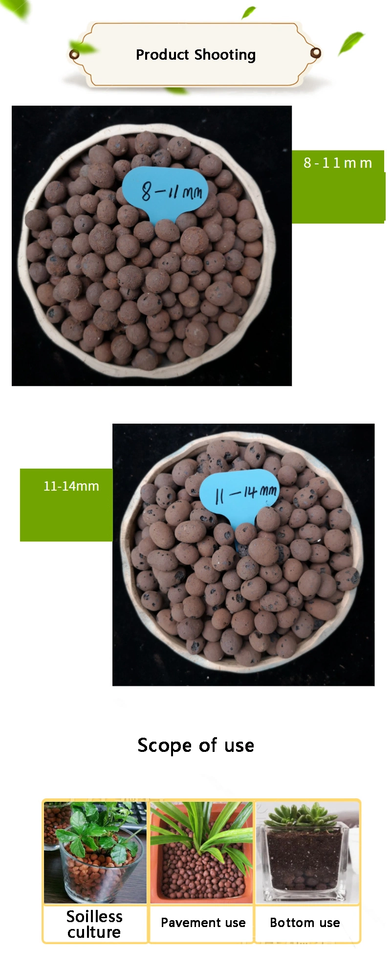 Breathable Clay Soil Balls Wholesale Plants Garden Pots Combine Accessories Bonsai Nursery Tools