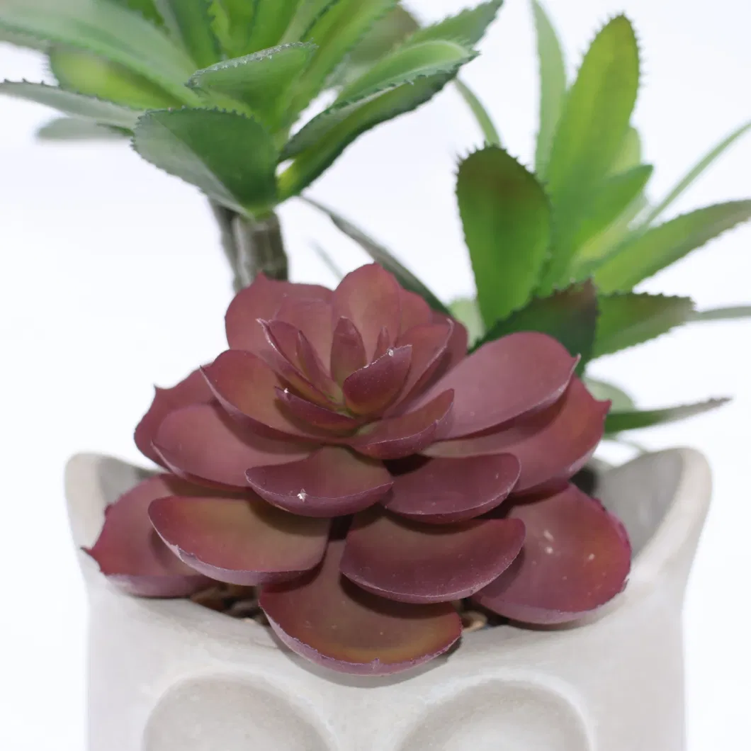 Natural Touch Fake Flower Mini Artificial Succulent Plant for Indoor Outdoor