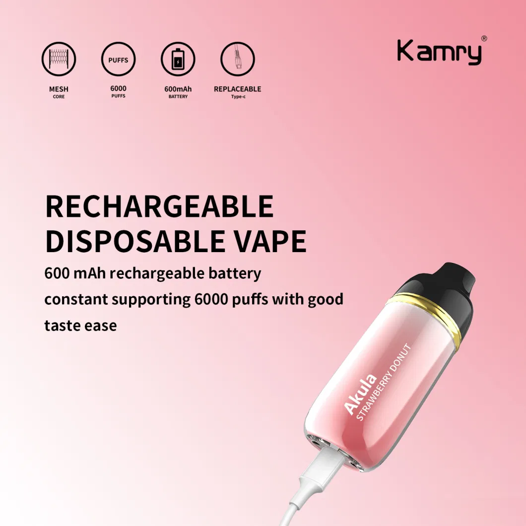 Kamry Akula OEM 14ml E-Juicy up to 6000puffs Wholesale Price Disposable Vape