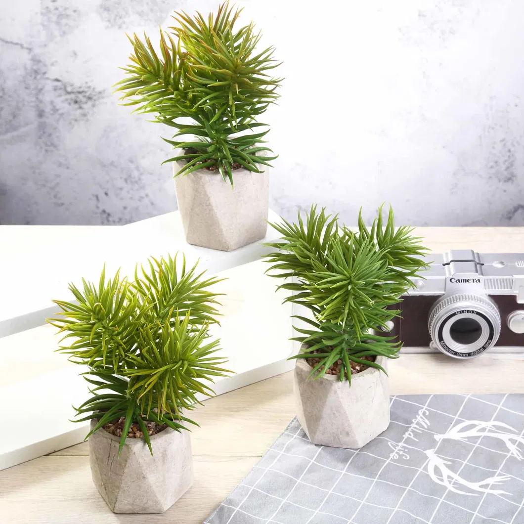 Wholesale Ceramic Planter Pot and Decoration Succulent Bonsai Tree Artificial Plant