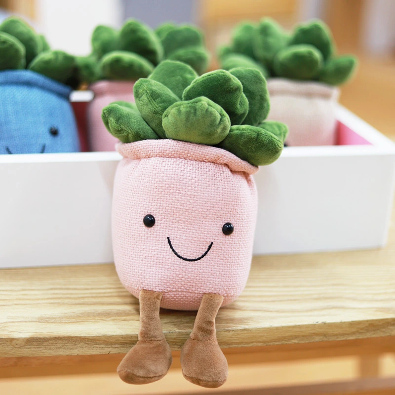 Cute Soft Succulent Stuffed Animal Green Plant Decor Plush Toy