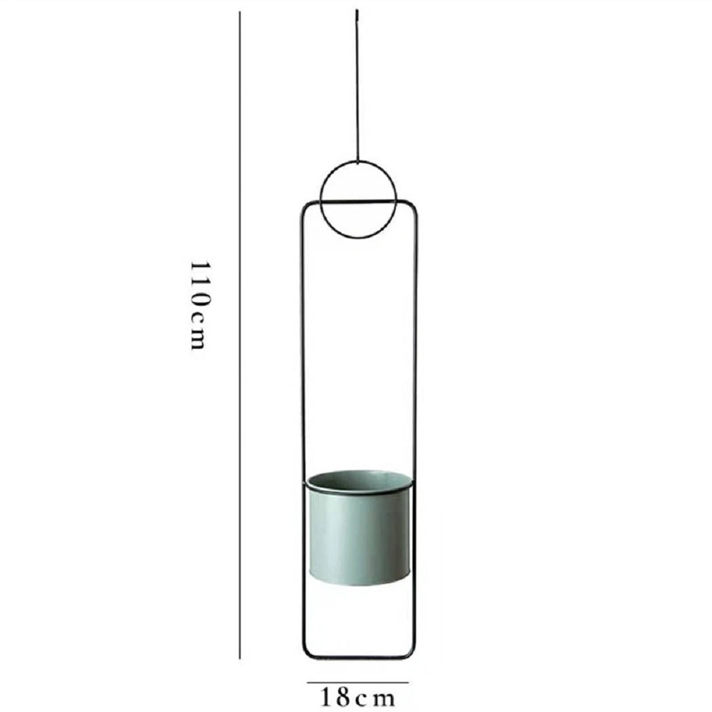 Ceiling Hanging Planter Metal Plant Hanger Modern Flower Pot Minimalist Holder Wbb17472