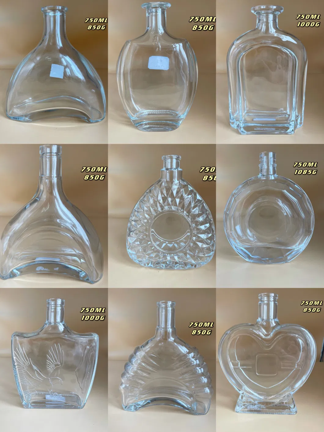 50ml 100ml 200ml 300ml 350ml 500ml Custom Clear Empty Glass Cold Press Coffee Beverage Juicy Fruit Juice Bottle