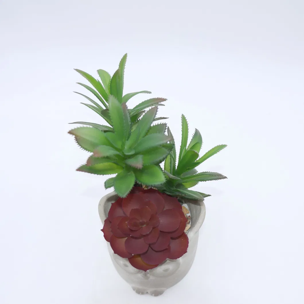 Natural Touch Fake Flower Mini Artificial Succulent Plant for Indoor Outdoor