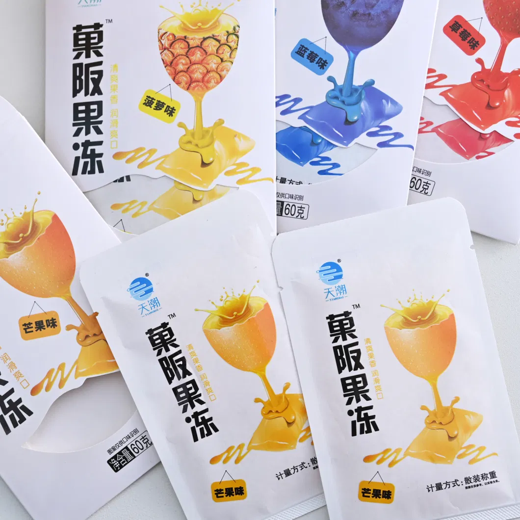 China Manufacturer Snack Fruits Juicy Jelly Pouch Sweet Konjac Jelly