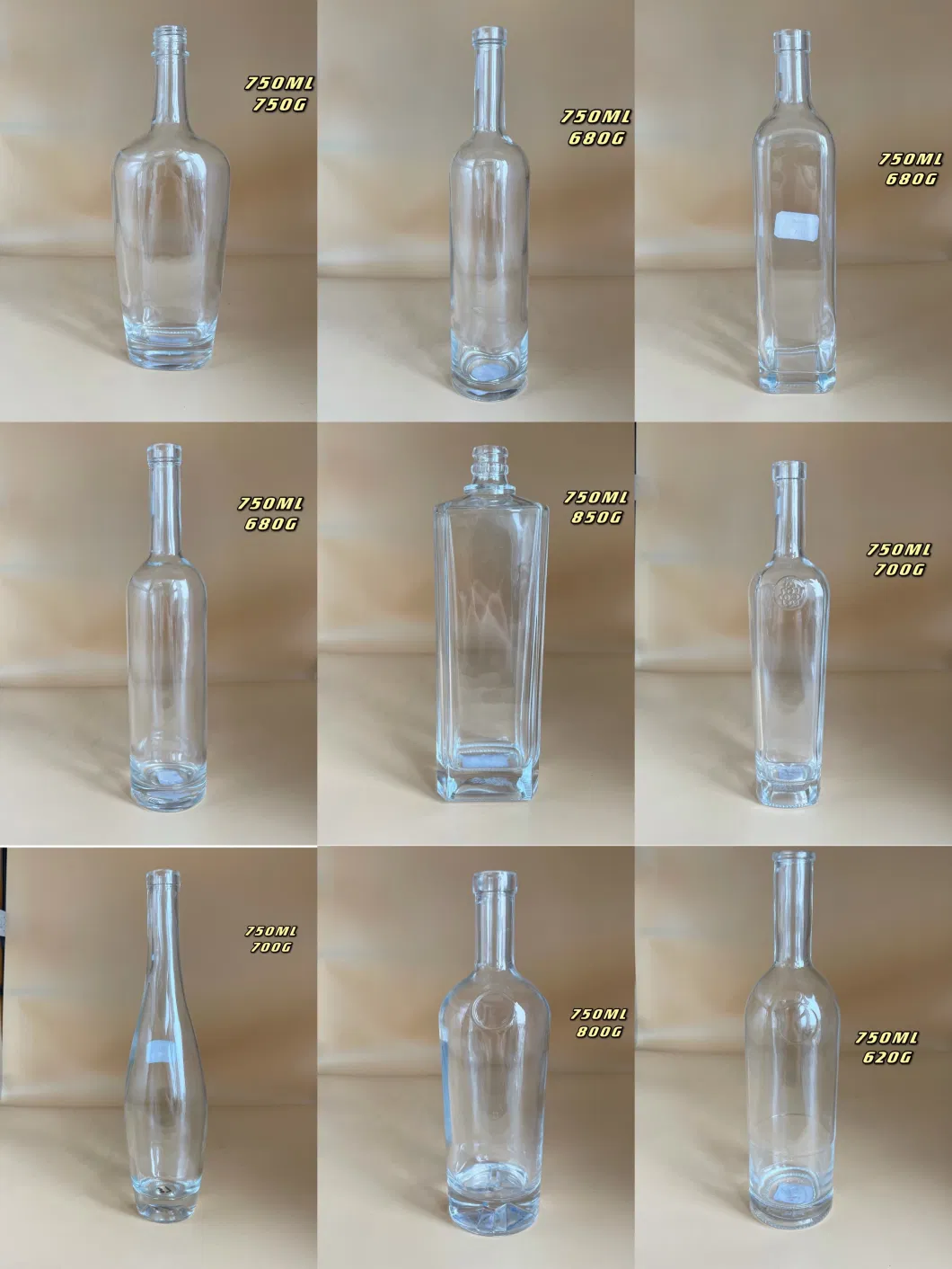 50ml 100ml 200ml 300ml 350ml 500ml Custom Clear Empty Glass Cold Press Coffee Beverage Juicy Fruit Juice Bottle