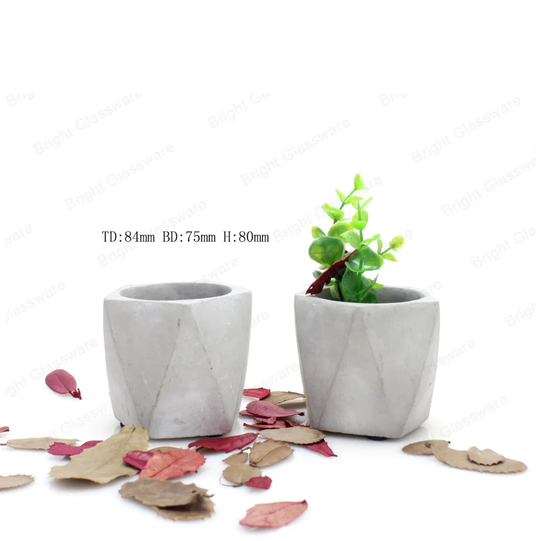 Nordic Style Cement Concrete Succulent Cactus Planter Flower Pot