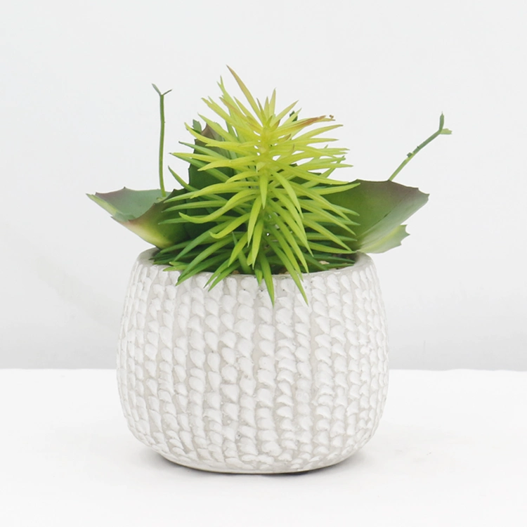 artificial Succulents High Quality Potted Succulent Faux Succulent Plants in PE Pot