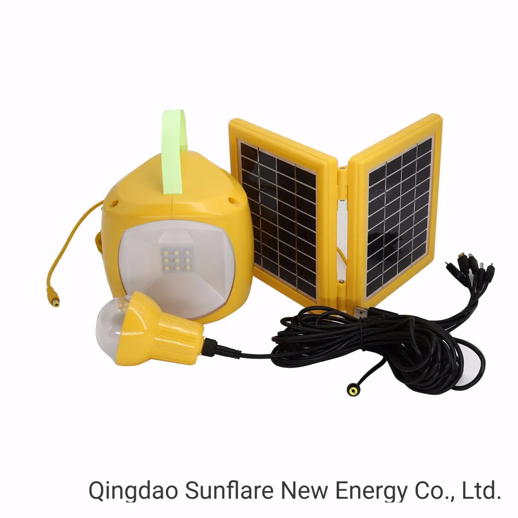 Portable LED Solar Lantern with Mobile Phone Chargers for Emergency/Camping or Reading