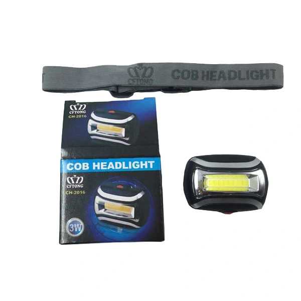 Plastic 3W COB LED Headlamp for Camping