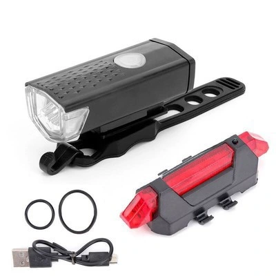 Rechargeable Bicycle Front Light and Rear Taillight 2255 Bike Headlight