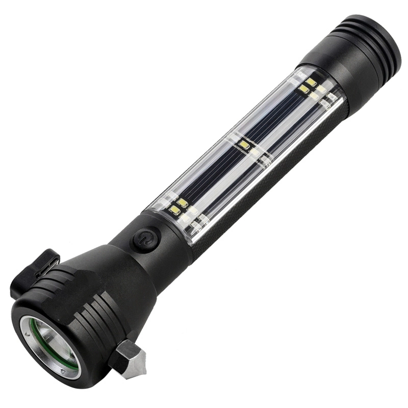 Brightenlux Super Bright High Lumen Power Flash Lights, USB Rechargeable Battery LED Solar Tactical Flashlight &amp; Torches Light