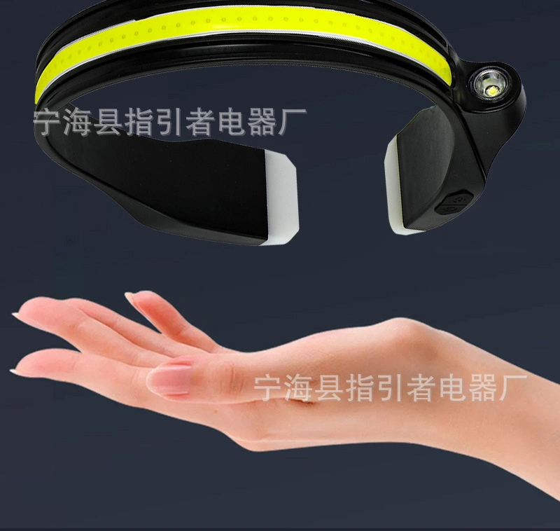 New Wave Sensing Headlight High Light USB Charging Headlight Outdoor Running Riding Fishing Hanging Neck Headlight