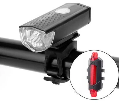 Rechargeable Bicycle Front Light and Rear Taillight 2255 Bike Headlight