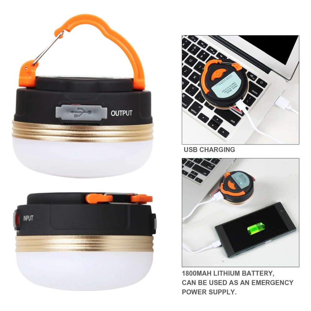 USB Charging LED Portable Outdoor Tent Light with Magnet Emergency Hanging Magnetic Best Camping Lantern