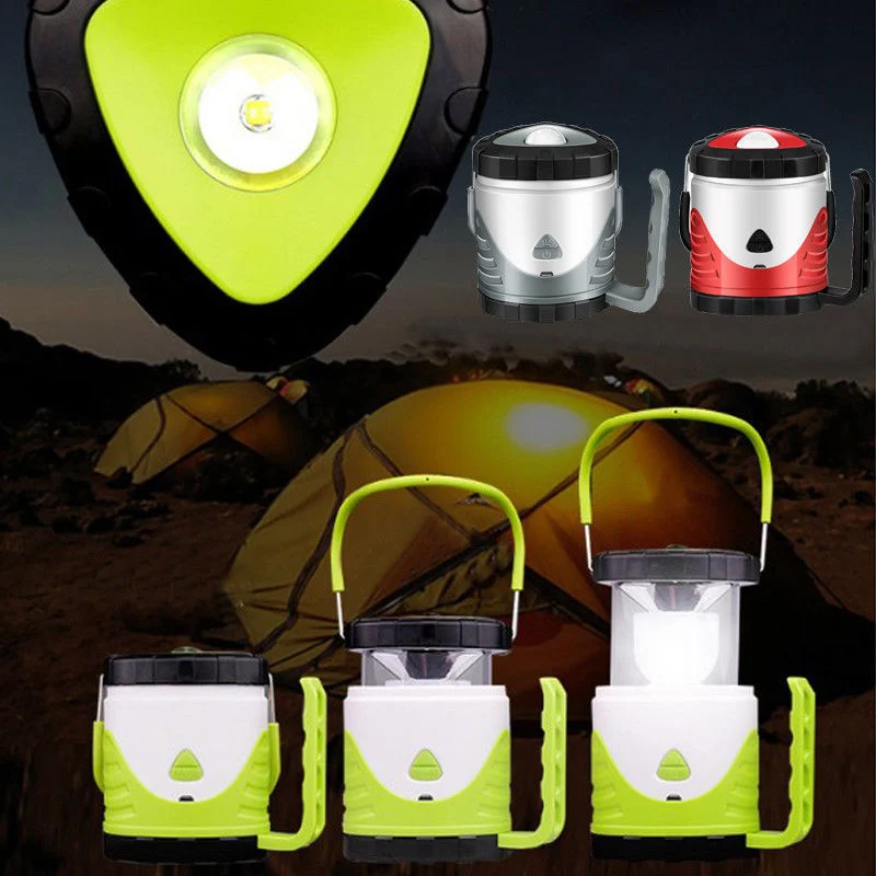 Wholesale Battery Powered Outdoor Camping Tent Decoration Lantern Emergency Portable Collapsible Camping Lamp Quality Folding Camping Light