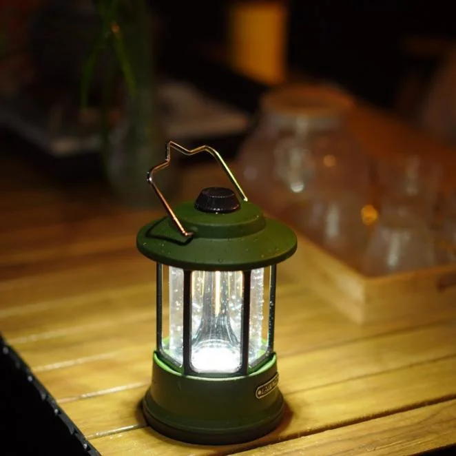 Wholesale Multifunctional Vintage Hanging Camping Tent Lantern Portable Rechargeable Magic Cool Tent Lamp Retro LED Camping Light